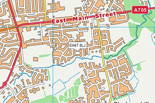 EH47 8LJ map - OS VectorMap District (Ordnance Survey) EH47 8LJ map - OS VectorMap District (Ordnance Survey)