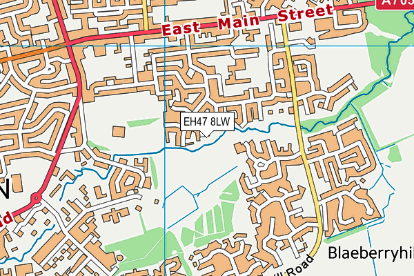 EH47 8LW map - OS VectorMap District (Ordnance Survey) EH47 8LW map - OS VectorMap District (Ordnance Survey)