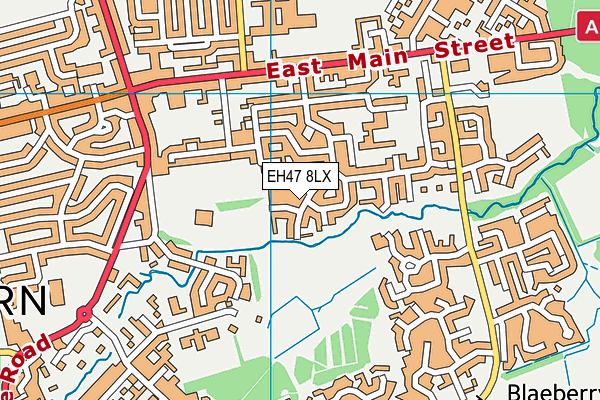 EH47 8LX map - OS VectorMap District (Ordnance Survey) EH47 8LX map - OS VectorMap District (Ordnance Survey)