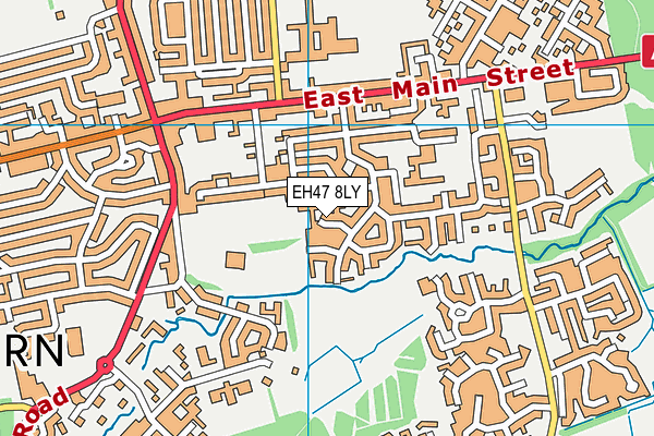EH47 8LY map - OS VectorMap District (Ordnance Survey) EH47 8LY map - OS VectorMap District (Ordnance Survey)