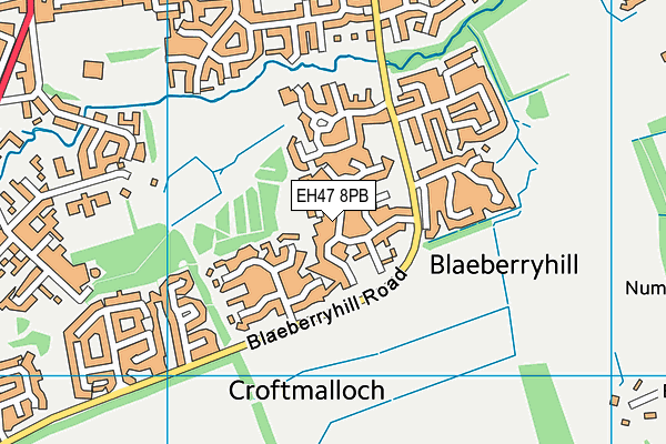 EH47 8PB map - OS VectorMap District (Ordnance Survey) EH47 8PB map - OS VectorMap District (Ordnance Survey)