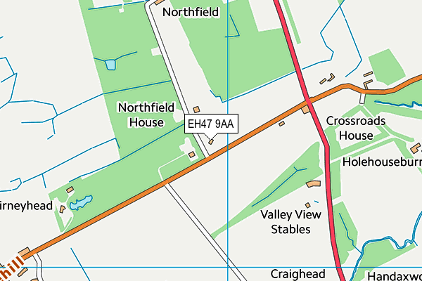 EH47 9AA map - OS VectorMap District (Ordnance Survey) EH47 9AA map - OS VectorMap District (Ordnance Survey)