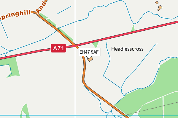 EH47 9AF map - OS VectorMap District (Ordnance Survey) EH47 9AF map - OS VectorMap District (Ordnance Survey)