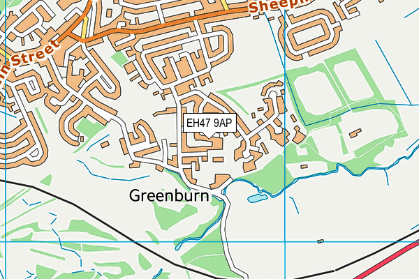 EH47 9AP map - OS VectorMap District (Ordnance Survey) EH47 9AP map - OS VectorMap District (Ordnance Survey)