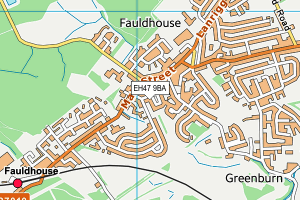 EH47 9BA map - OS VectorMap District (Ordnance Survey) EH47 9BA map - OS VectorMap District (Ordnance Survey)
