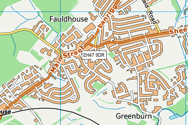 EH47 9DR map - OS VectorMap District (Ordnance Survey)