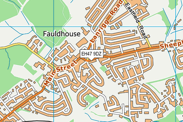 EH47 9DZ map - OS VectorMap District (Ordnance Survey) EH47 9DZ map - OS VectorMap District (Ordnance Survey)