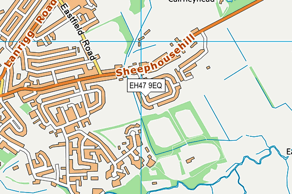 EH47 9EQ map - OS VectorMap District (Ordnance Survey) EH47 9EQ map - OS VectorMap District (Ordnance Survey)