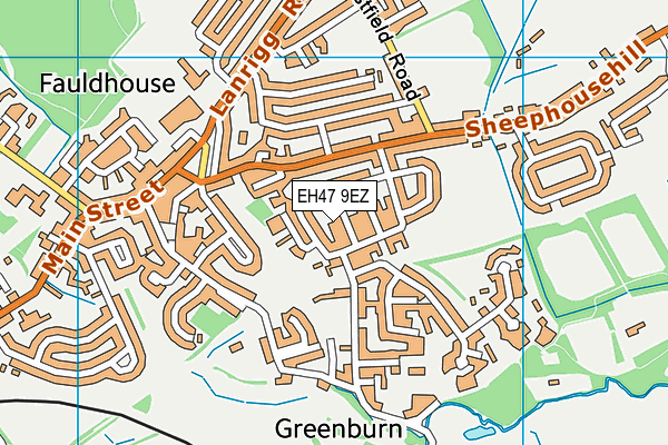 EH47 9EZ map - OS VectorMap District (Ordnance Survey) EH47 9EZ map - OS VectorMap District (Ordnance Survey)