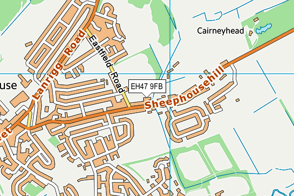 EH47 9FB map - OS VectorMap District (Ordnance Survey) EH47 9FB map - OS VectorMap District (Ordnance Survey)