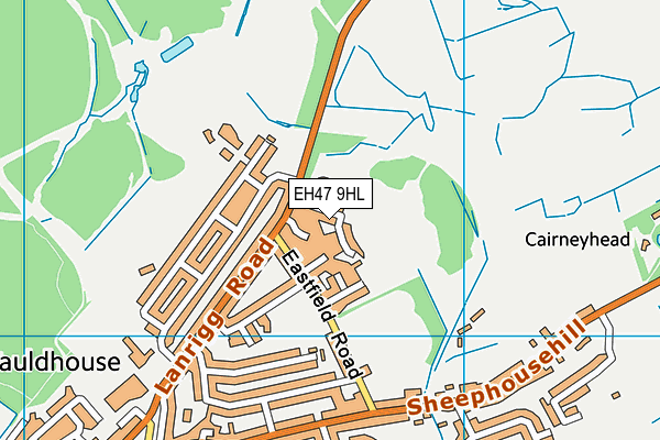 EH47 9HL map - OS VectorMap District (Ordnance Survey) EH47 9HL map - OS VectorMap District (Ordnance Survey)