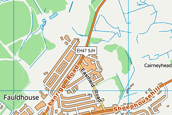 EH47 9JH map - OS VectorMap District (Ordnance Survey) EH47 9JH map - OS VectorMap District (Ordnance Survey)