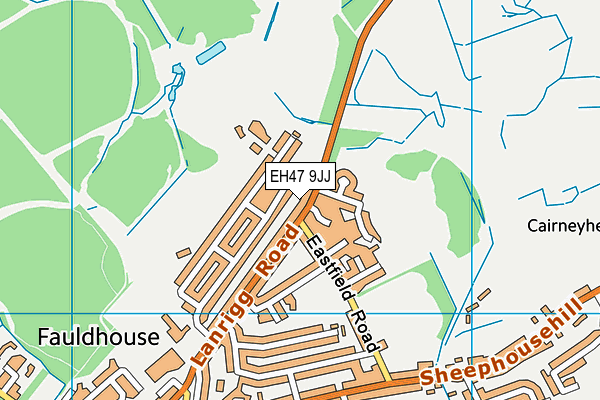 EH47 9JJ map - OS VectorMap District (Ordnance Survey) EH47 9JJ map - OS VectorMap District (Ordnance Survey)