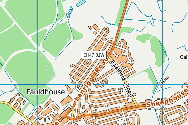 EH47 9JW map - OS VectorMap District (Ordnance Survey) EH47 9JW map - OS VectorMap District (Ordnance Survey)
