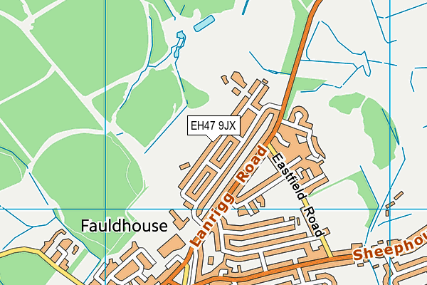 EH47 9JX map - OS VectorMap District (Ordnance Survey) EH47 9JX map - OS VectorMap District (Ordnance Survey)