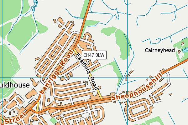 EH47 9LW map - OS VectorMap District (Ordnance Survey) EH47 9LW map - OS VectorMap District (Ordnance Survey)