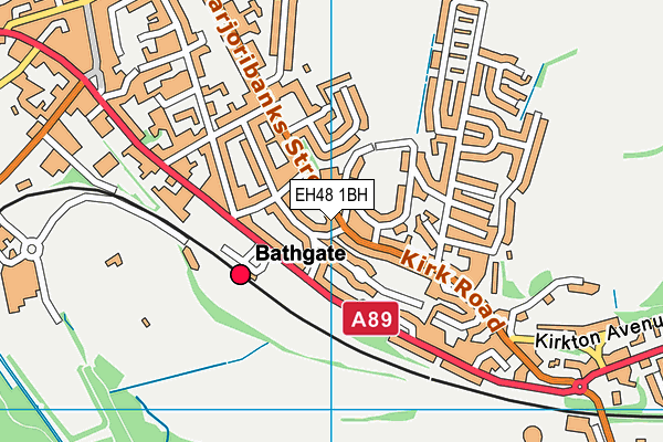 EH48 1BH map - OS VectorMap District (Ordnance Survey)