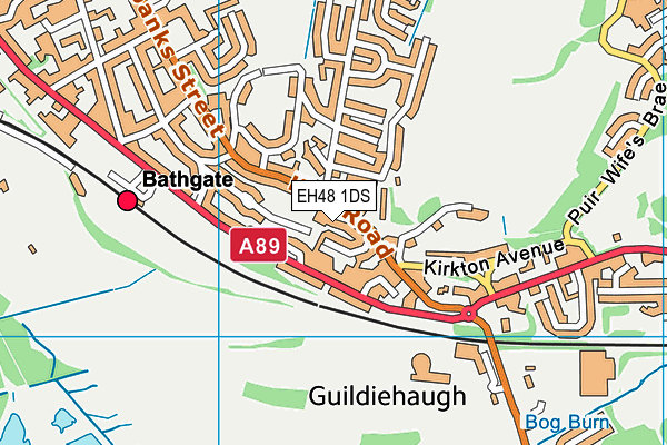 EH48 1DS map - OS VectorMap District (Ordnance Survey) EH48 1DS map - OS VectorMap District (Ordnance Survey)
