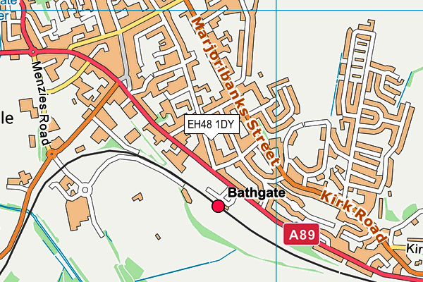 EH48 1DY map - OS VectorMap District (Ordnance Survey)
