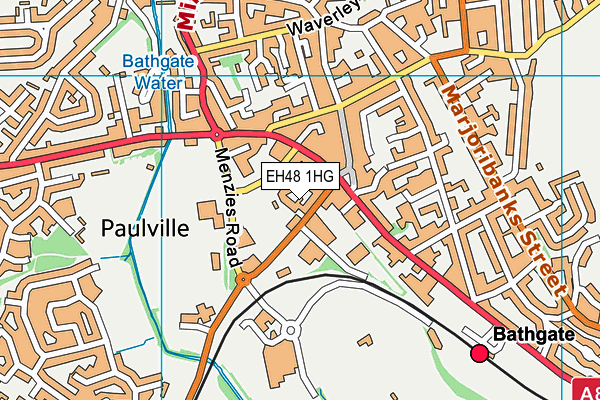 EH48 1HG map - OS VectorMap District (Ordnance Survey)