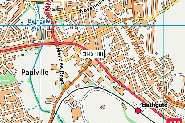 EH48 1HH map - OS VectorMap District (Ordnance Survey)