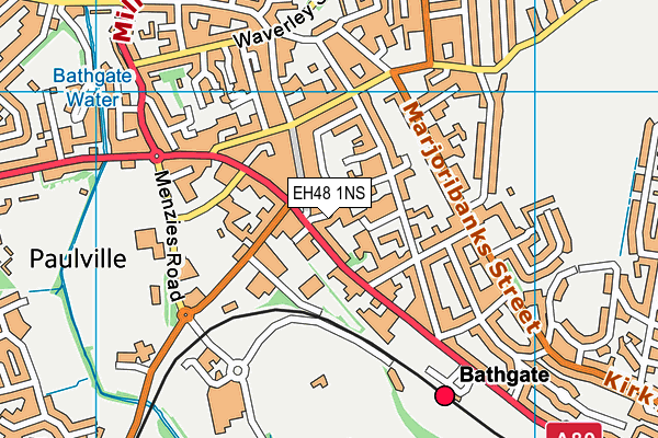 EH48 1NS map - OS VectorMap District (Ordnance Survey)