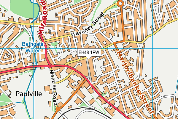 EH48 1PW map - OS VectorMap District (Ordnance Survey) EH48 1PW map - OS VectorMap District (Ordnance Survey)