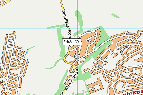 EH48 1QY map - OS VectorMap District (Ordnance Survey)