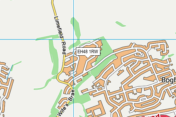 EH48 1RW map - OS VectorMap District (Ordnance Survey) EH48 1RW map - OS VectorMap District (Ordnance Survey)