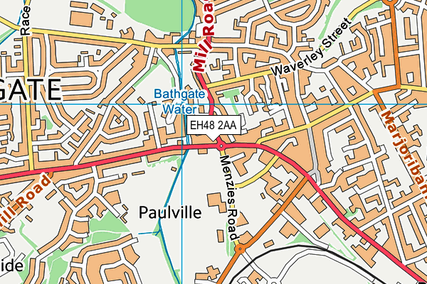 EH48 2AA map - OS VectorMap District (Ordnance Survey) EH48 2AA map - OS VectorMap District (Ordnance Survey)