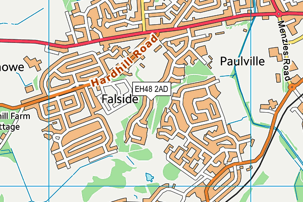 EH48 2AD map - OS VectorMap District (Ordnance Survey) EH48 2AD map - OS VectorMap District (Ordnance Survey)