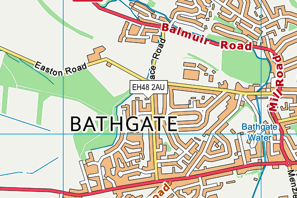 EH48 2AU map - OS VectorMap District (Ordnance Survey) EH48 2AU map - OS VectorMap District (Ordnance Survey)