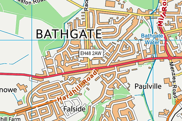 EH48 2AW map - OS VectorMap District (Ordnance Survey) EH48 2AW map - OS VectorMap District (Ordnance Survey)