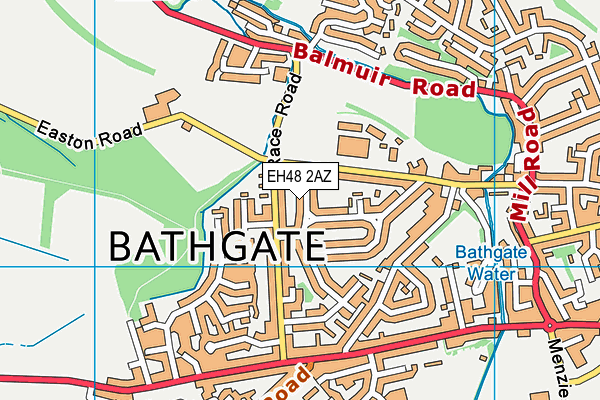 EH48 2AZ map - OS VectorMap District (Ordnance Survey) EH48 2AZ map - OS VectorMap District (Ordnance Survey)