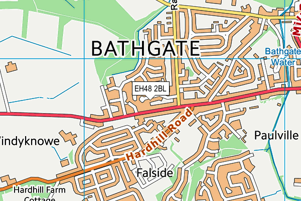 EH48 2BL map - OS VectorMap District (Ordnance Survey) EH48 2BL map - OS VectorMap District (Ordnance Survey)