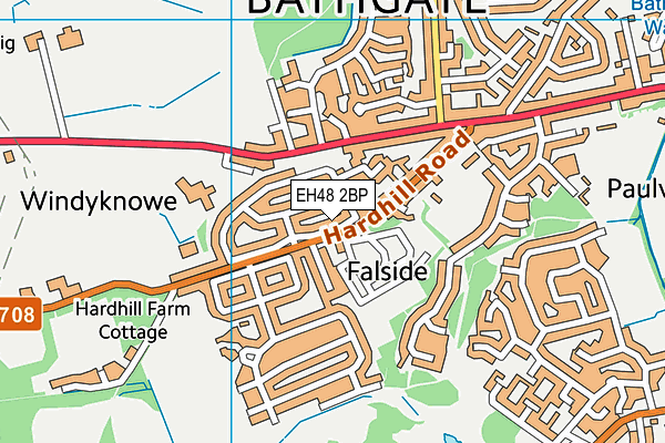 EH48 2BP map - OS VectorMap District (Ordnance Survey) EH48 2BP map - OS VectorMap District (Ordnance Survey)