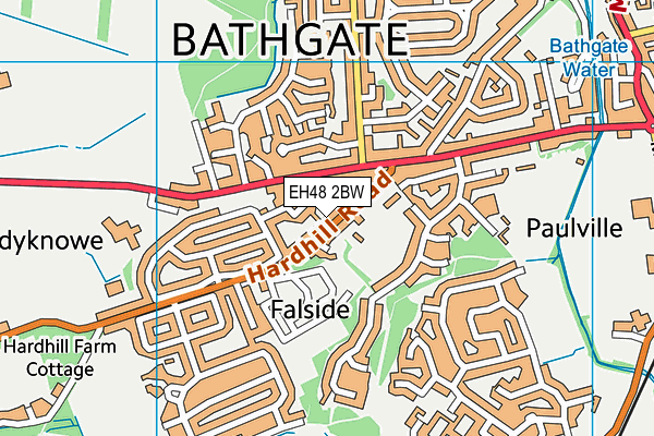 EH48 2BW map - OS VectorMap District (Ordnance Survey) EH48 2BW map - OS VectorMap District (Ordnance Survey)