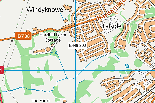 EH48 2DJ map - OS VectorMap District (Ordnance Survey) EH48 2DJ map - OS VectorMap District (Ordnance Survey)