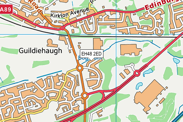 EH48 2ED map - OS VectorMap District (Ordnance Survey) EH48 2ED map - OS VectorMap District (Ordnance Survey)