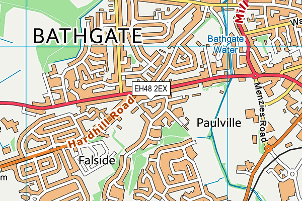 EH48 2EX map - OS VectorMap District (Ordnance Survey) EH48 2EX map - OS VectorMap District (Ordnance Survey)