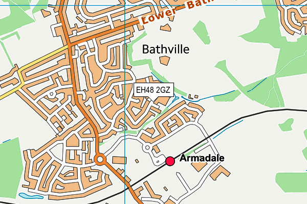 EH48 2GZ map - OS VectorMap District (Ordnance Survey) EH48 2GZ map - OS VectorMap District (Ordnance Survey)
