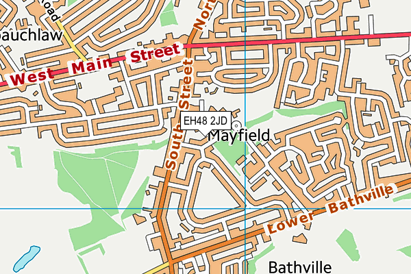 EH48 2JD map - OS VectorMap District (Ordnance Survey) EH48 2JD map - OS VectorMap District (Ordnance Survey)