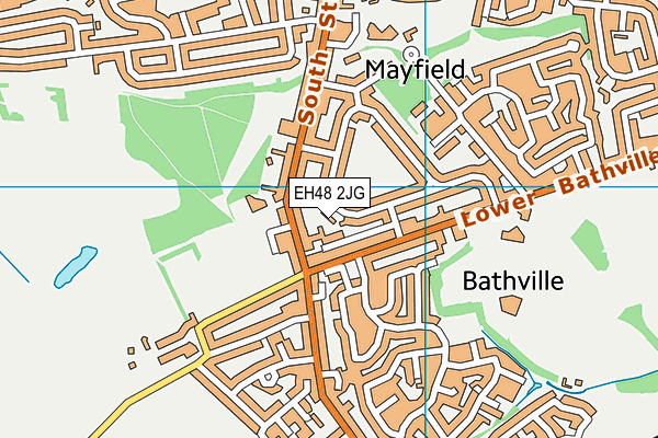 EH48 2JG map - OS VectorMap District (Ordnance Survey) EH48 2JG map - OS VectorMap District (Ordnance Survey)
