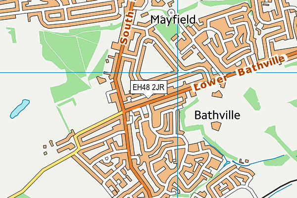 EH48 2JR map - OS VectorMap District (Ordnance Survey) EH48 2JR map - OS VectorMap District (Ordnance Survey)
