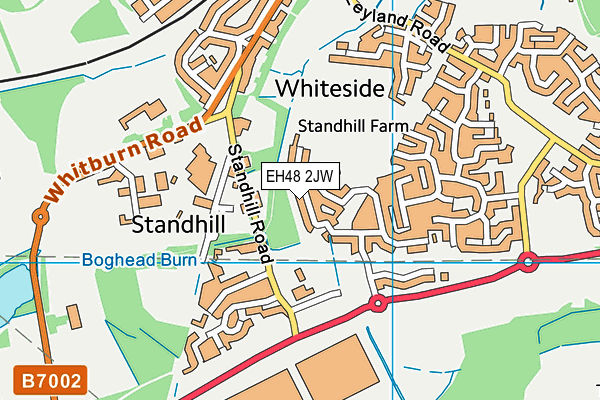 EH48 2JW map - OS VectorMap District (Ordnance Survey) EH48 2JW map - OS VectorMap District (Ordnance Survey)