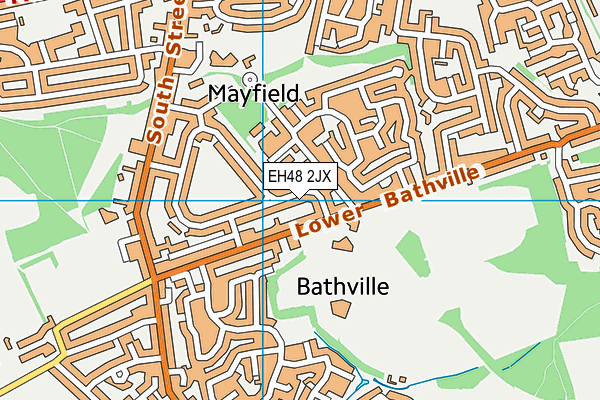 EH48 2JX map - OS VectorMap District (Ordnance Survey) EH48 2JX map - OS VectorMap District (Ordnance Survey)