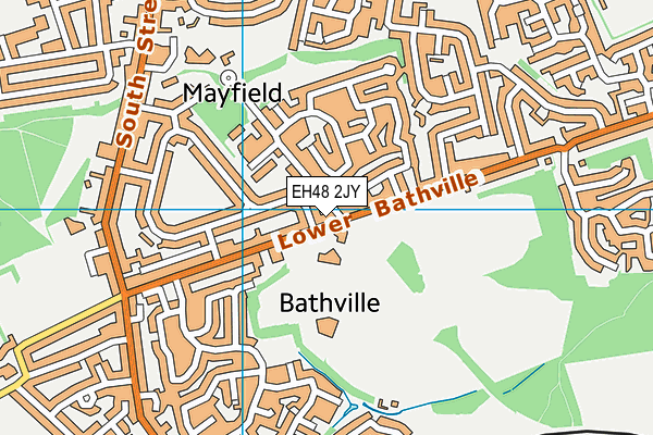 EH48 2JY map - OS VectorMap District (Ordnance Survey) EH48 2JY map - OS VectorMap District (Ordnance Survey)