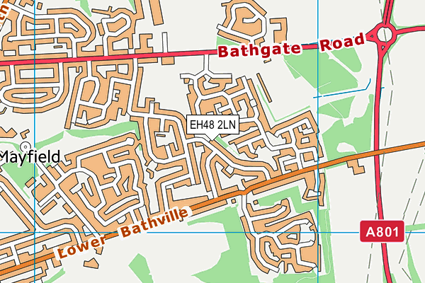 EH48 2LN map - OS VectorMap District (Ordnance Survey) EH48 2LN map - OS VectorMap District (Ordnance Survey)