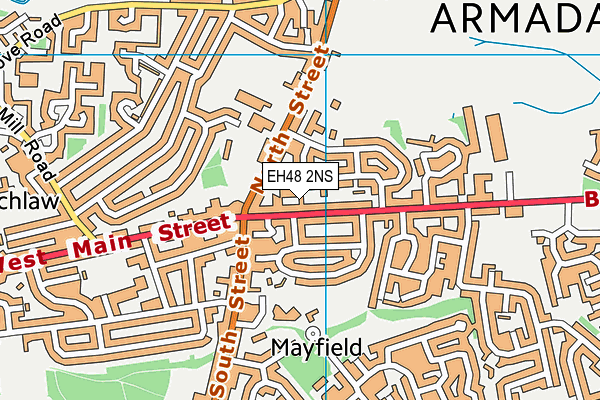 EH48 2NS map - OS VectorMap District (Ordnance Survey) EH48 2NS map - OS VectorMap District (Ordnance Survey)