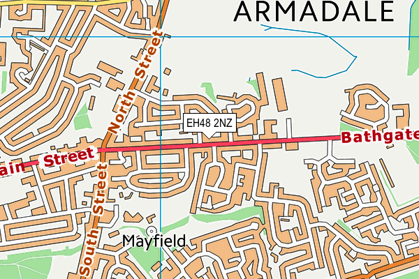 EH48 2NZ map - OS VectorMap District (Ordnance Survey) EH48 2NZ map - OS VectorMap District (Ordnance Survey)